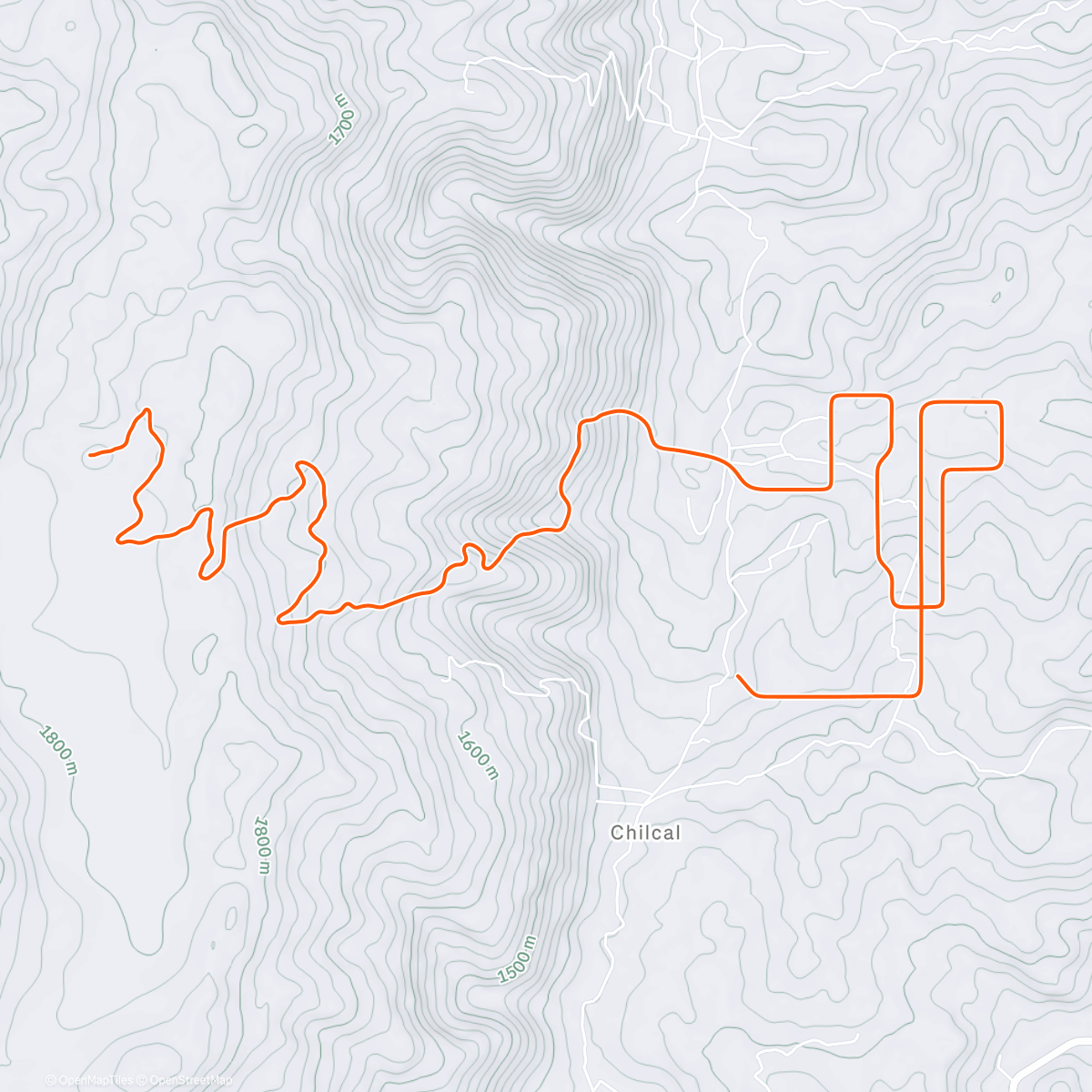 Map of the activity, MyWhoosh - Aerobic 15's #1
