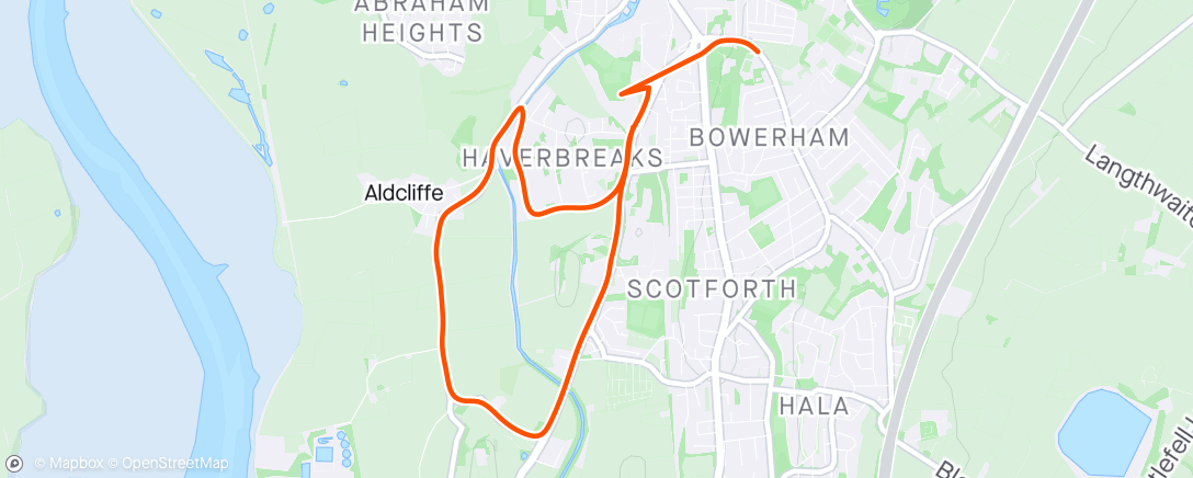 Map of the activity, Strava debacle 🙈