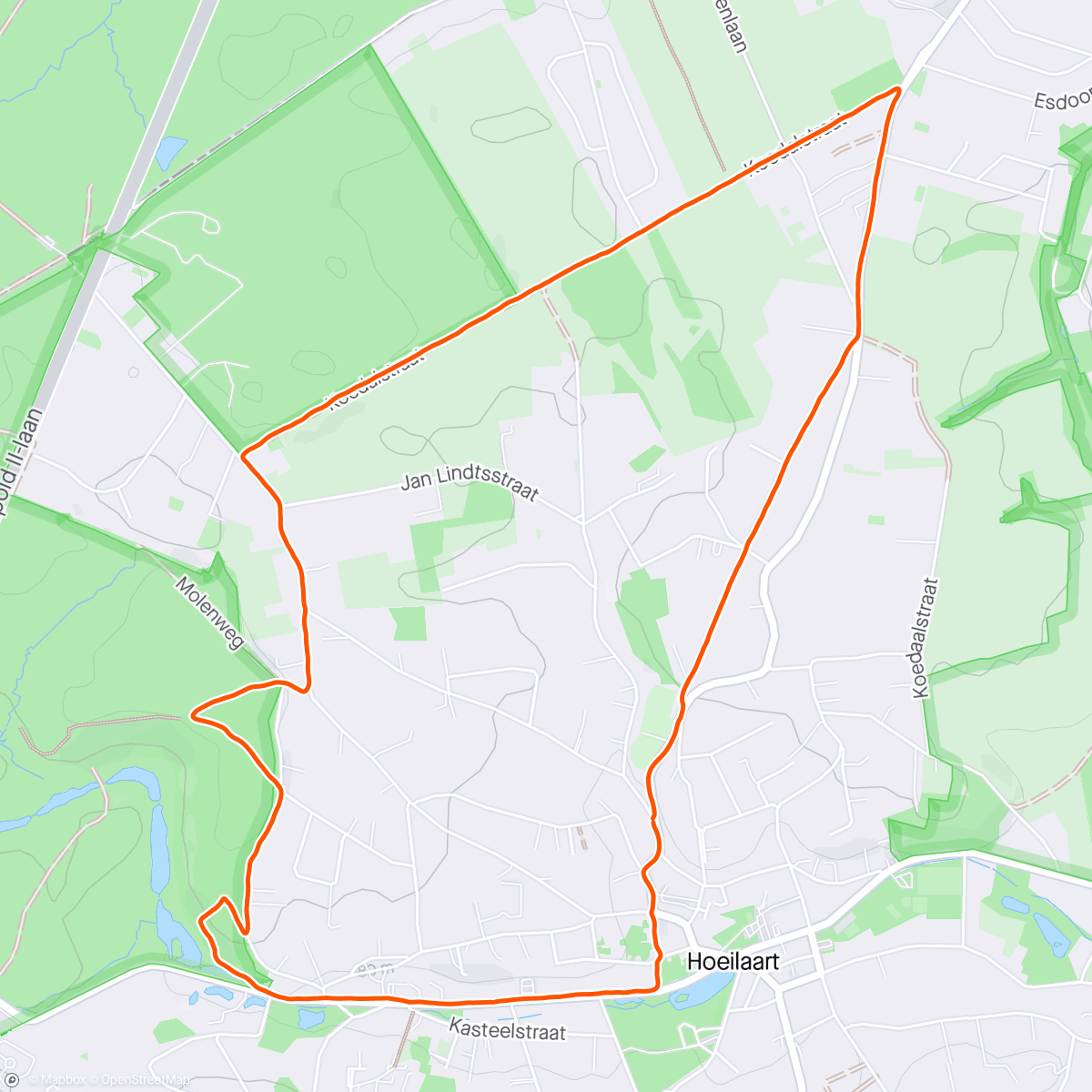 Map of the activity, DAY 1 of TRAINING FOR MARATHON DES SABLES 🏜️