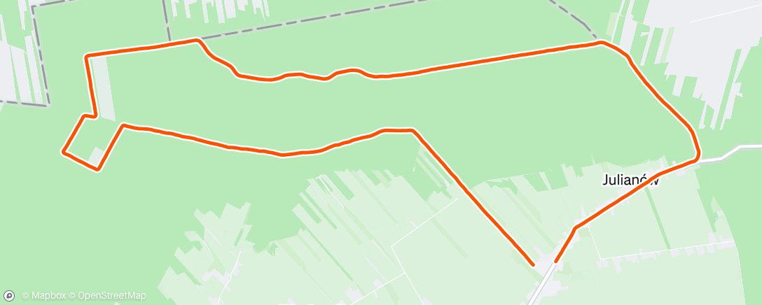 Map of the activity, Morning Run