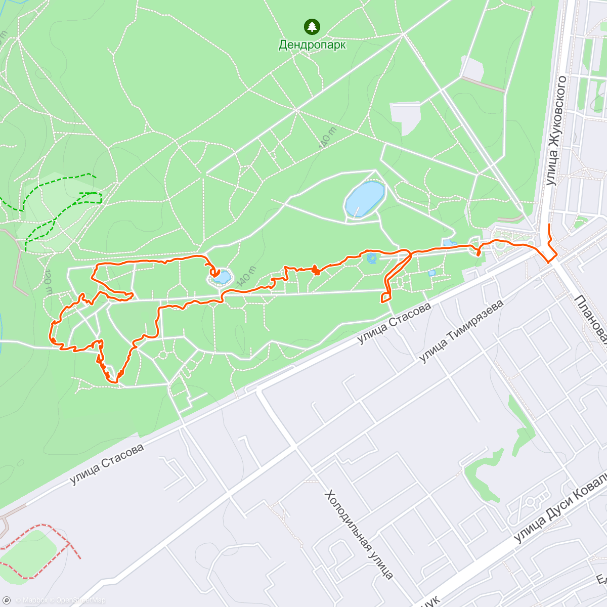 Map of the activity, Zoosibirsk Walk