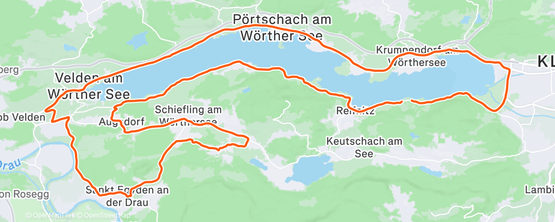 Map of the activity, Radfahren