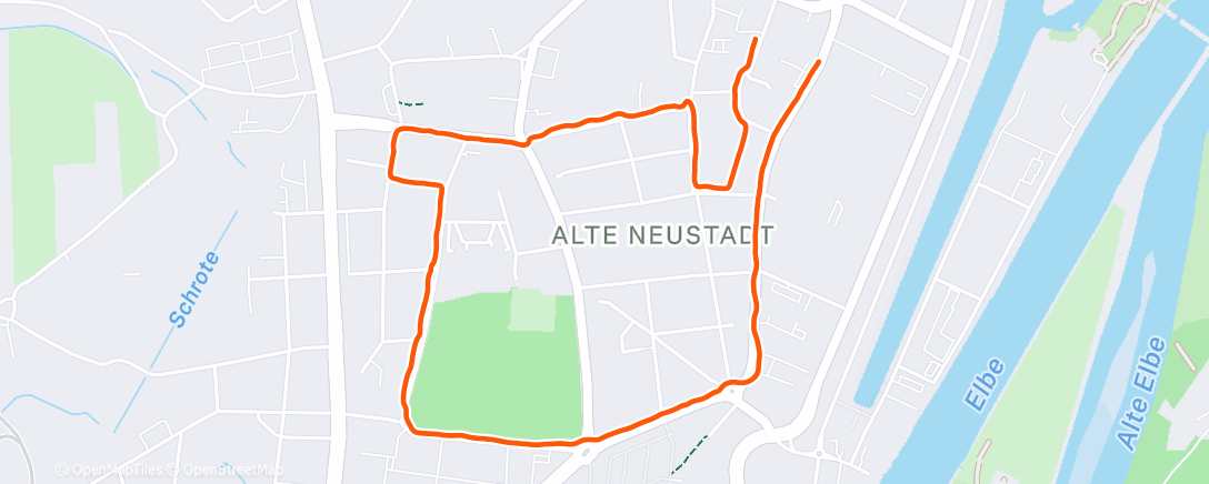 Map of the activity, Abendspaziergang