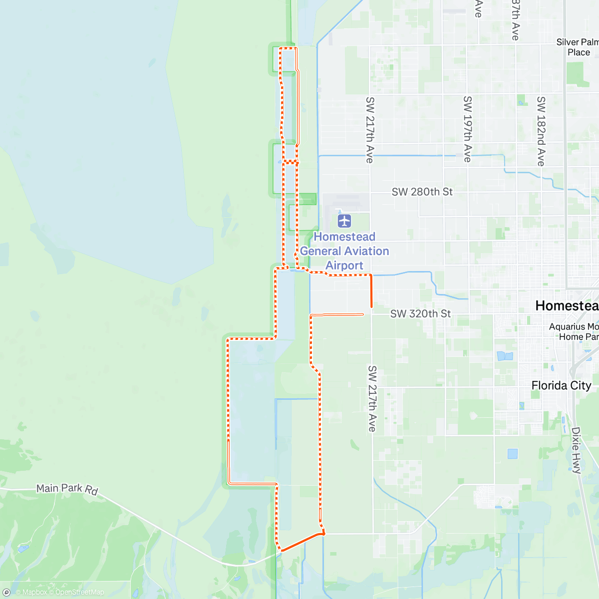 Map of the activity, Mack Cycle Gravel 🐊 🐍 🎣
