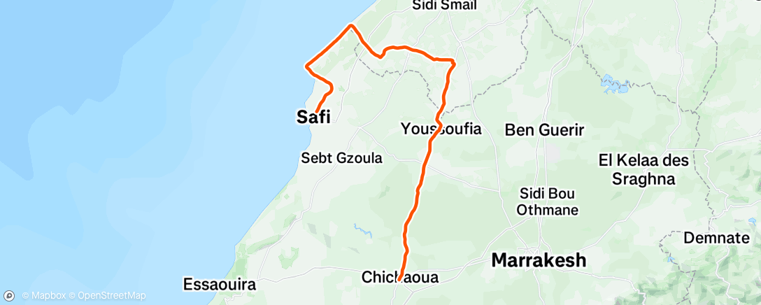 Map of the activity, Maroko dzień 2