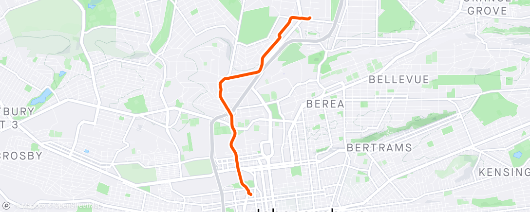 Map of the activity, Rush hour