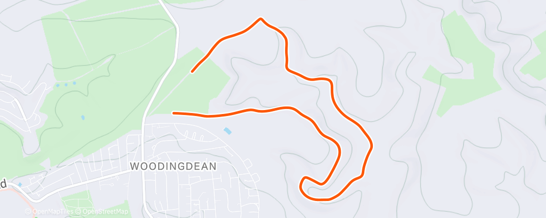 Map of the activity, Castle hill backwards