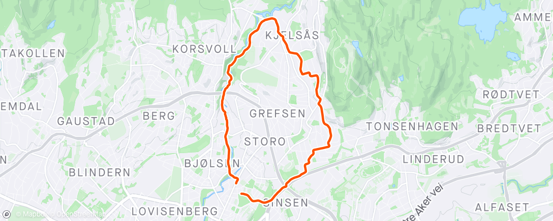 アクティビティ「Vårslepp sykkel med Georg」の地図