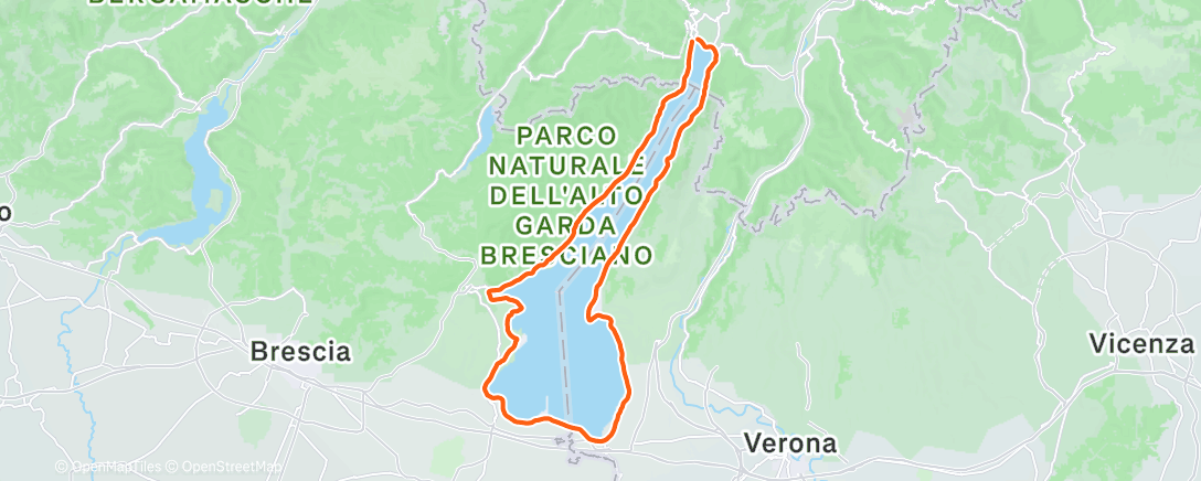 Map of the activity, Morning Ride