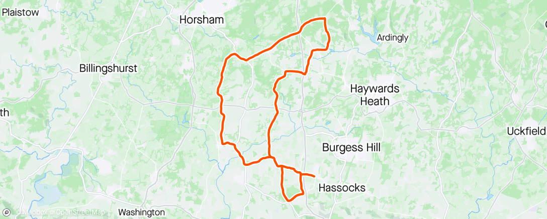 Map of the activity, SRVC Hilly