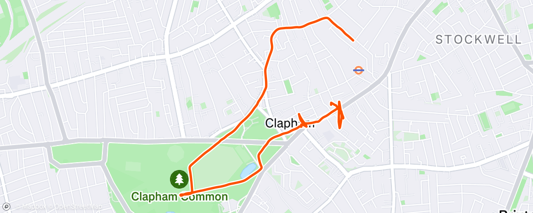Map of the activity, Afternoon Walk