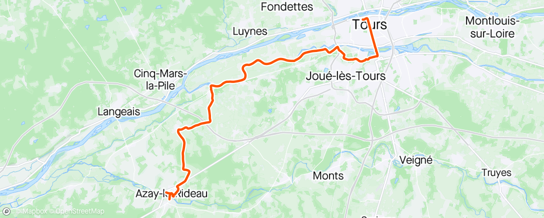 Map of the activity, Tours - Villandry - Azay le Rideau