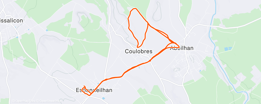 Map of the activity, EF