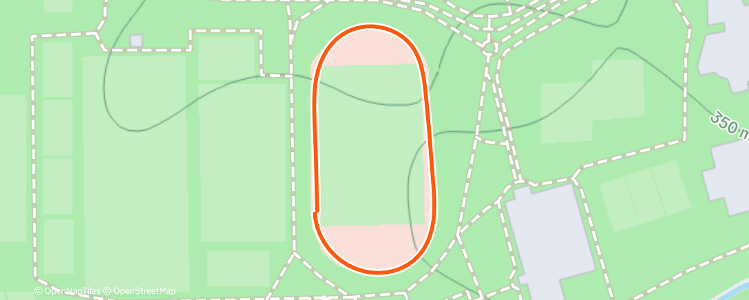 Map of the activity, Evening Run