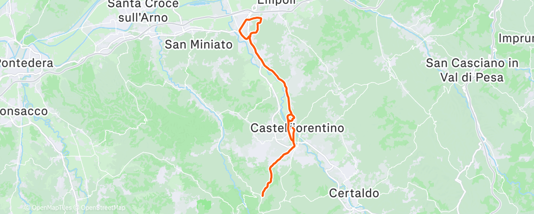 Map of the activity, Morning Ride