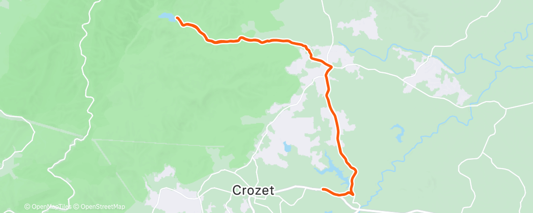Map of the activity, Saturday Afternoon Ride