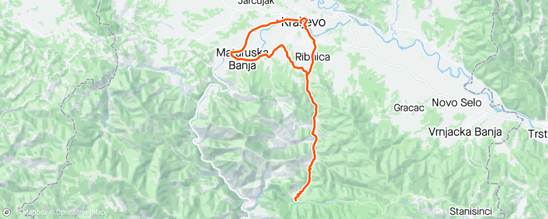 アクティビティ「Brezna」の地図