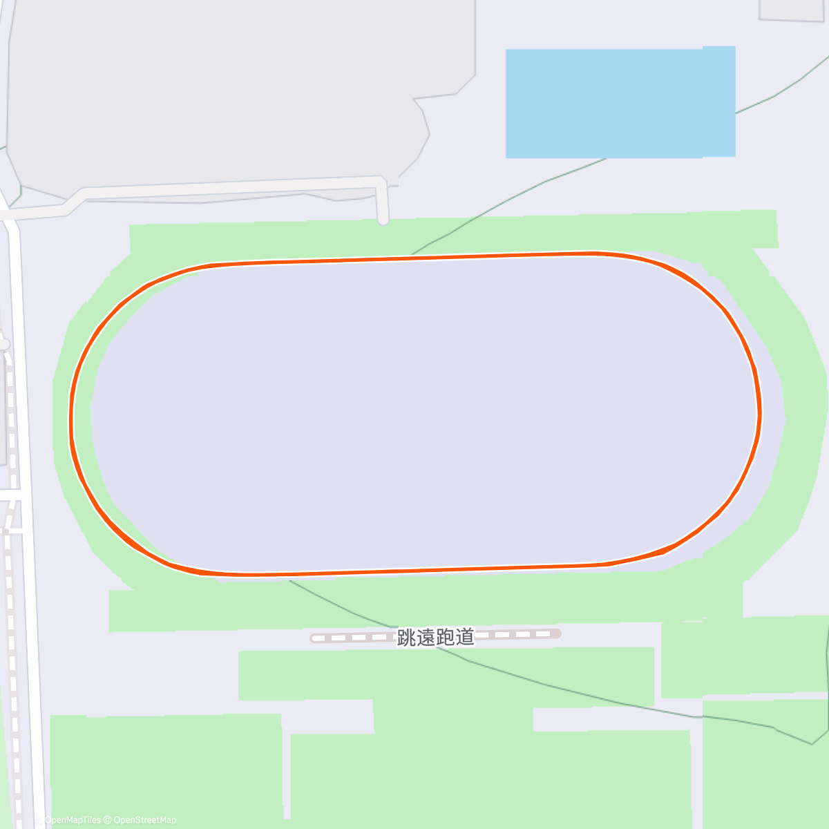 Map of the activity, 午間跑步