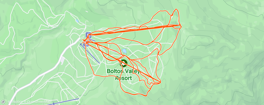 Map of the activity, Slopes - A day skiing at Bolton Valley Resort