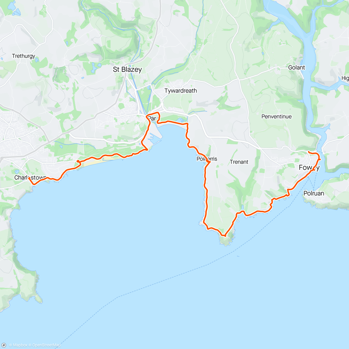 Mapa de la actividad (UK Coast Walk - Day 339)