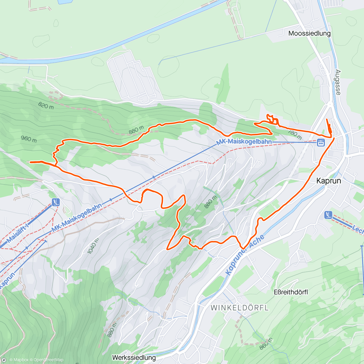 Mapa da atividade, Spartan Race Zell am See-Kaprun - Sprint