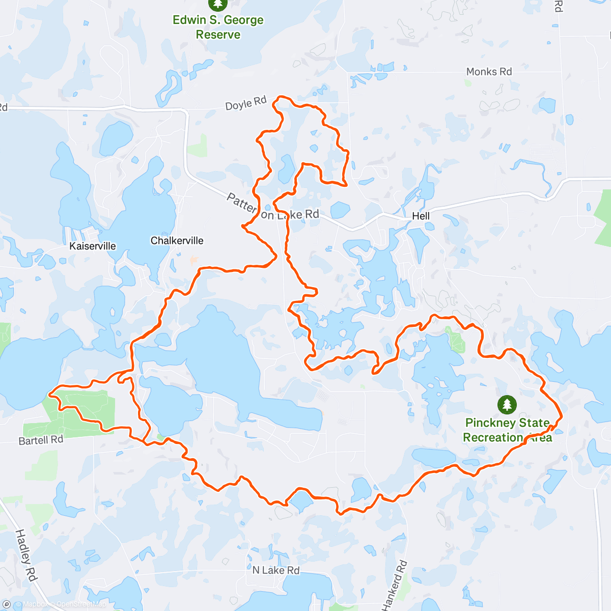 Map of the activity, Trail Marathon 50k - reverse PR [5:27:08]