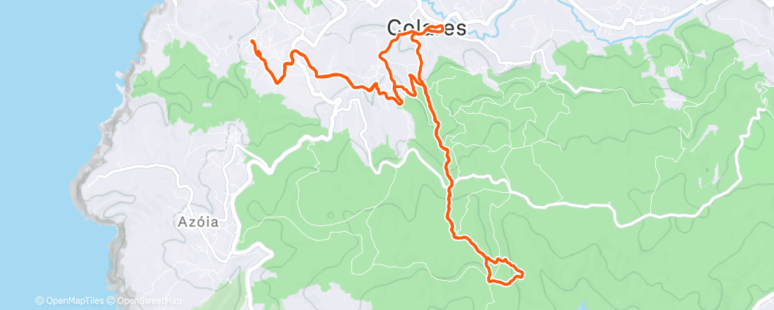 Map of the activity, Morning Run