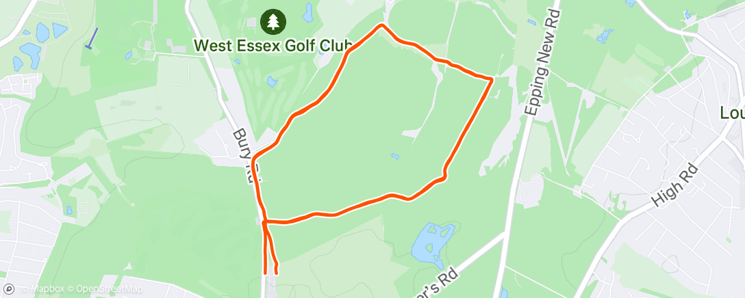 Map of the activity, Forest flip flops 🌳