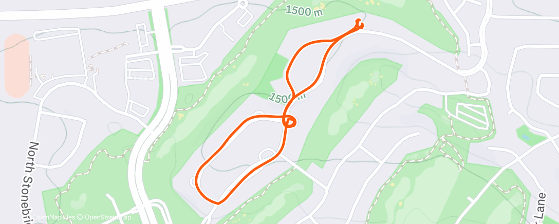 Map of the activity, Afternoon Walk