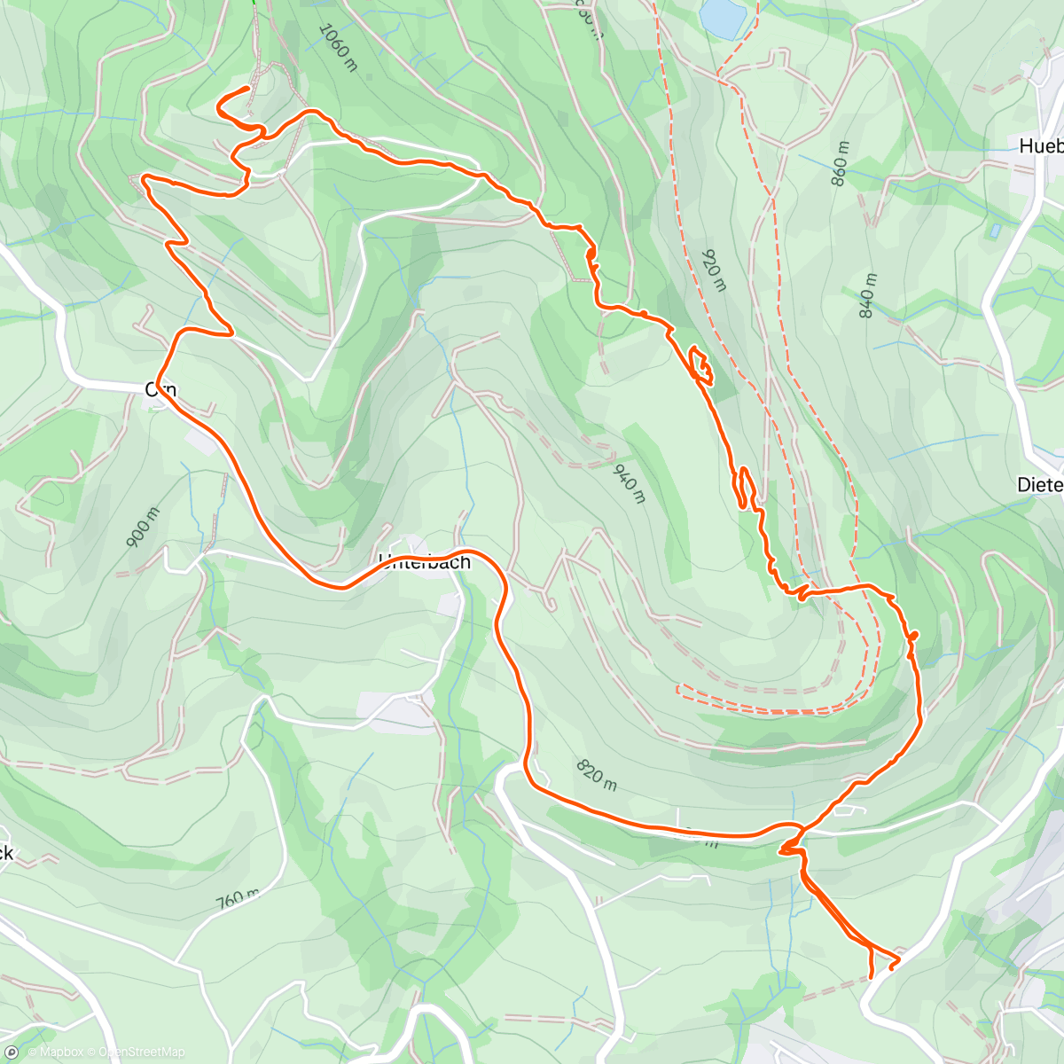 Map of the activity, Bachtel ⛰️