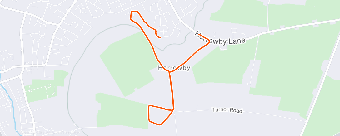 Map of the activity, Just rounding up to 700mi