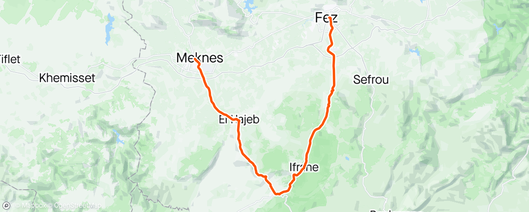 Map of the activity, Tour du Maroc 🇲🇦 stage 8