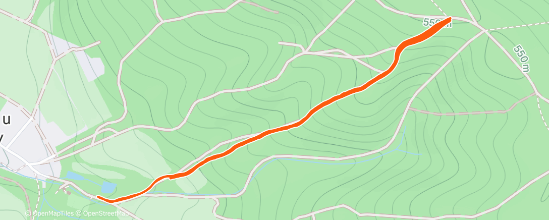 Map of the activity, Morning Trail Run