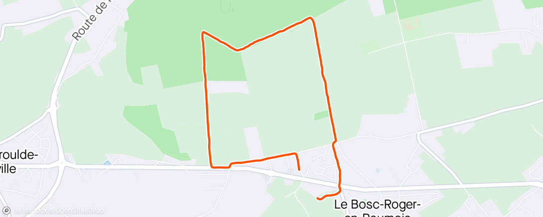 Map of the activity, Trail en soirée