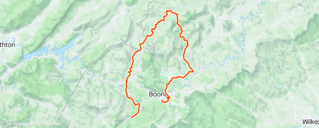 Map of the activity, Day 4 - Boone
