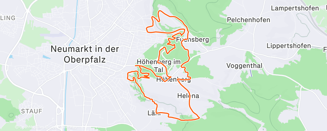 Map of the activity, Mariahilfberg