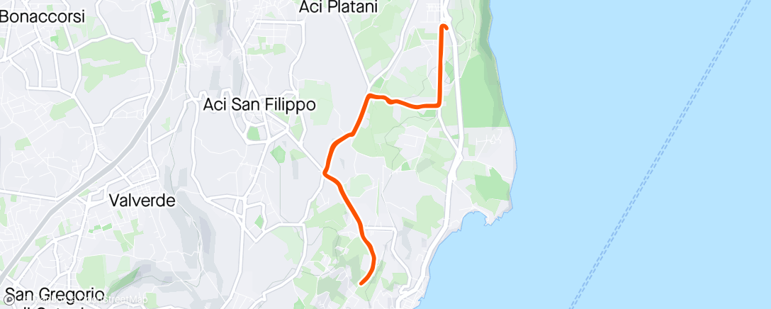 Map of the activity, Da Casa al Ciclope