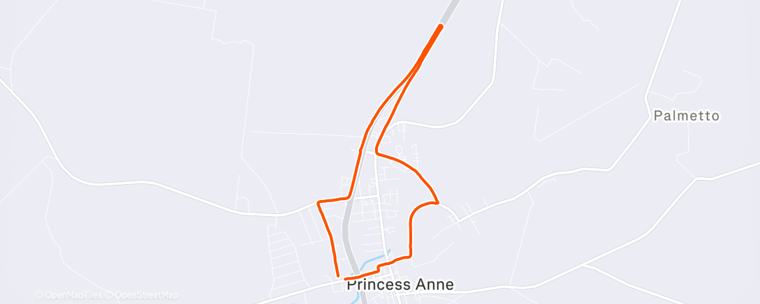 Map of the activity, Afternoon Walk