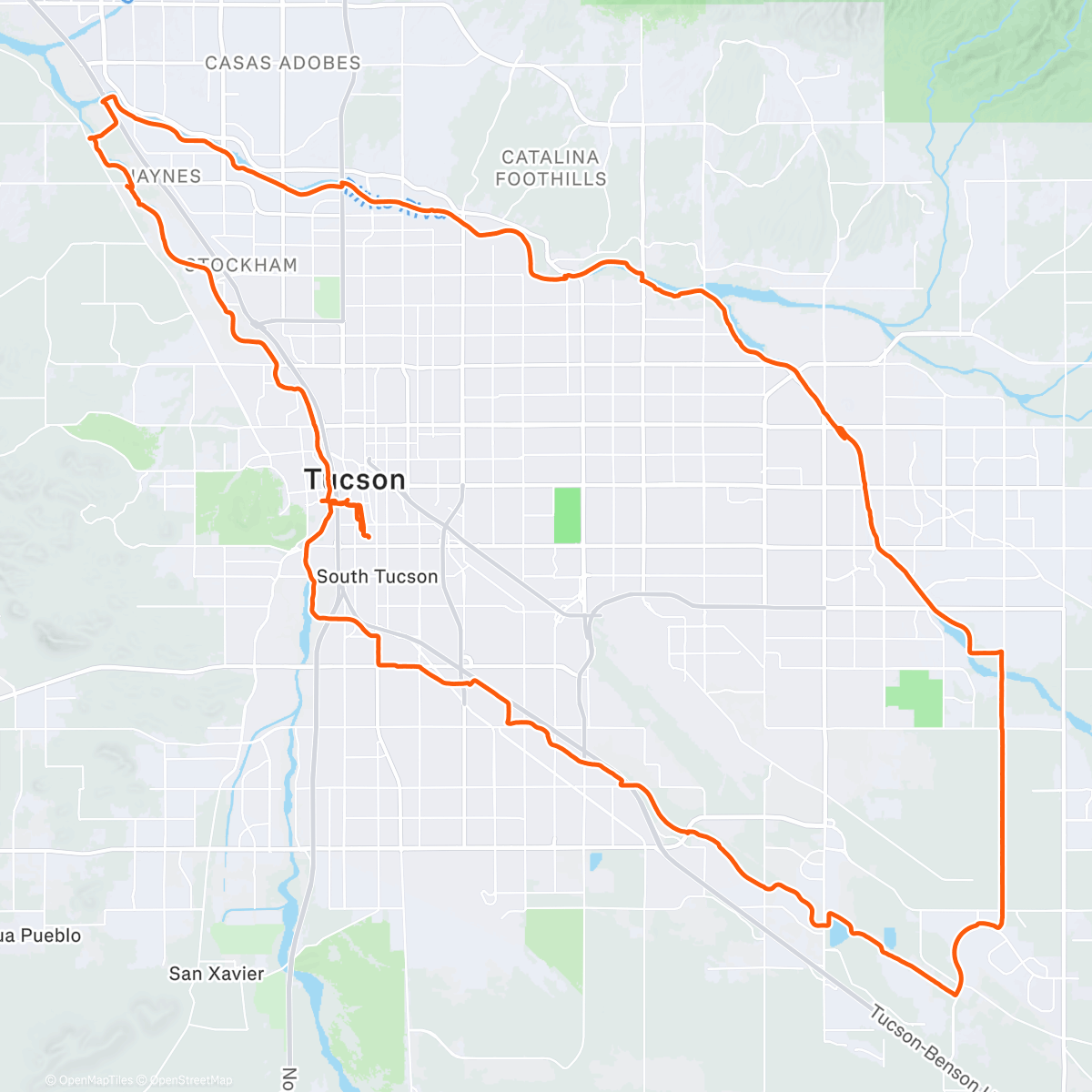 Map of the activity, Morning Ride