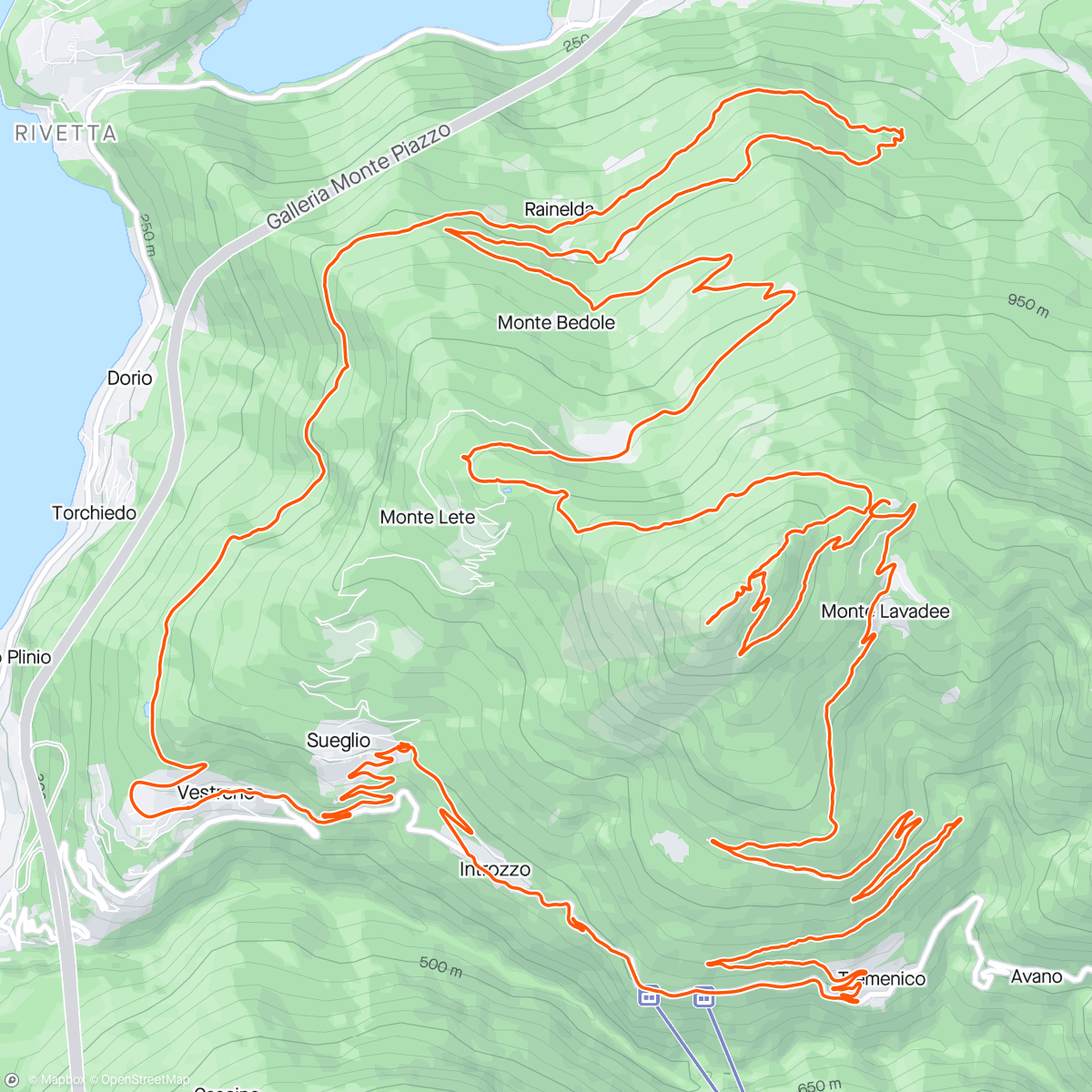 Map of the activity, Legnoncino da Vestreno ☀