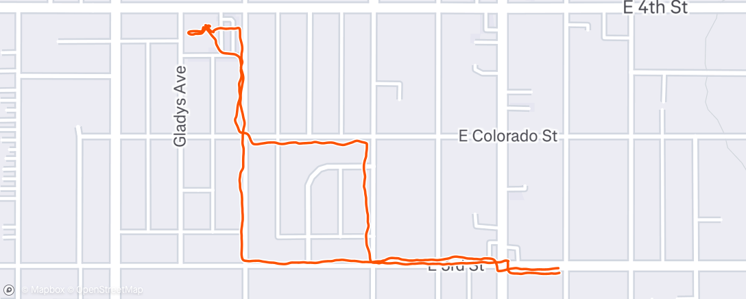 Map of the activity, Afternoon Walk
