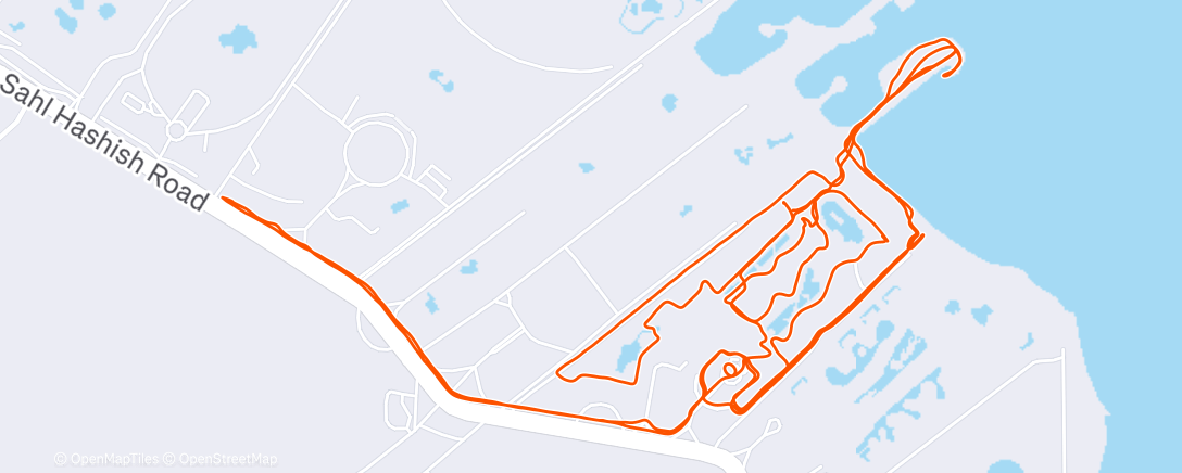 Map of the activity, Afternoon Trail Run