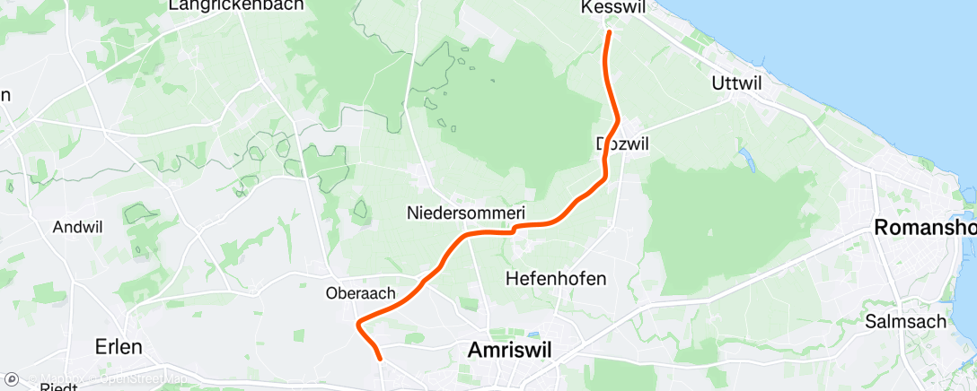 Map of the activity, Abendradfahrt