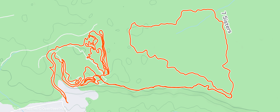 Map of the activity, Morning Mountain Bike Ride