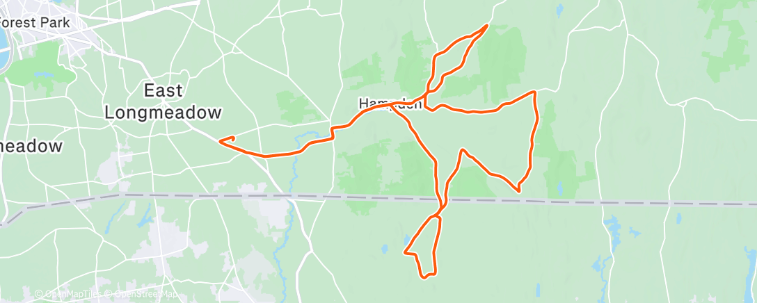 Map of the activity, Putting da Cold Weather Clothing to the Test w Jay