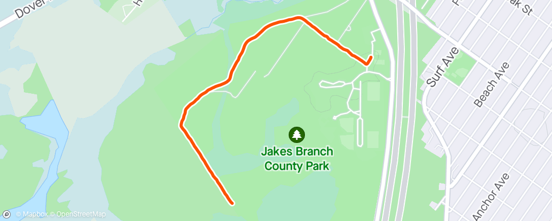 Map of the activity, Jake’s
