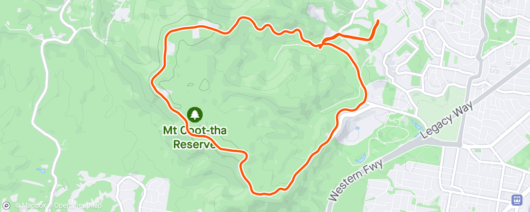 Map of the activity, Brioche - Cootha Loop