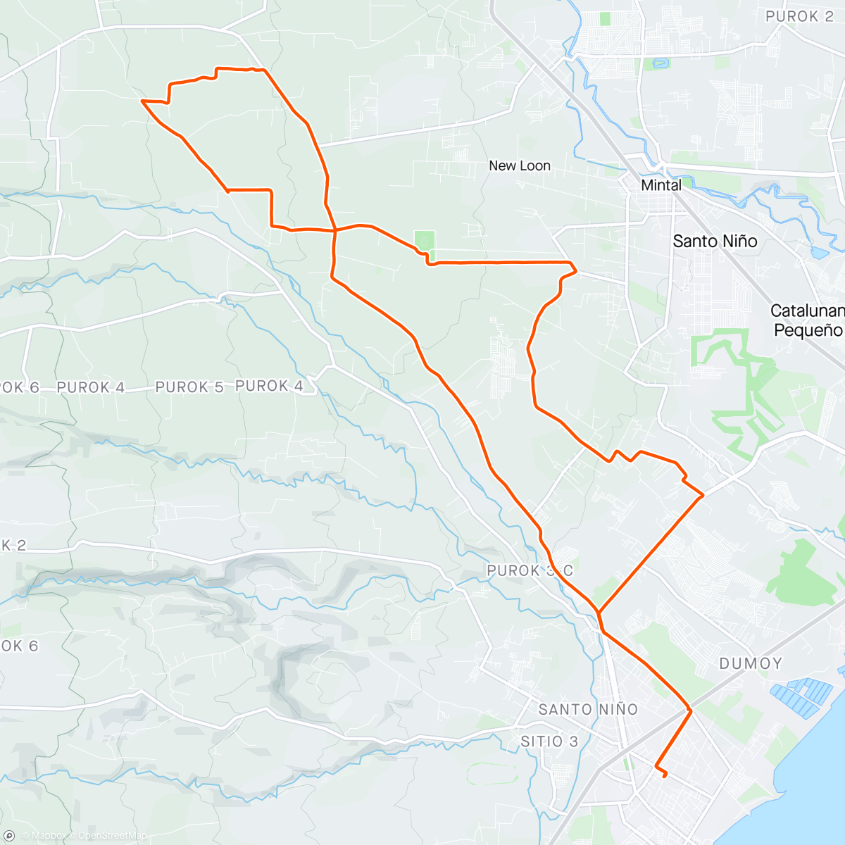 Mapa de la actividad (gravel ride Tuesday 🚵‍♂️🌴🌳🏞️)