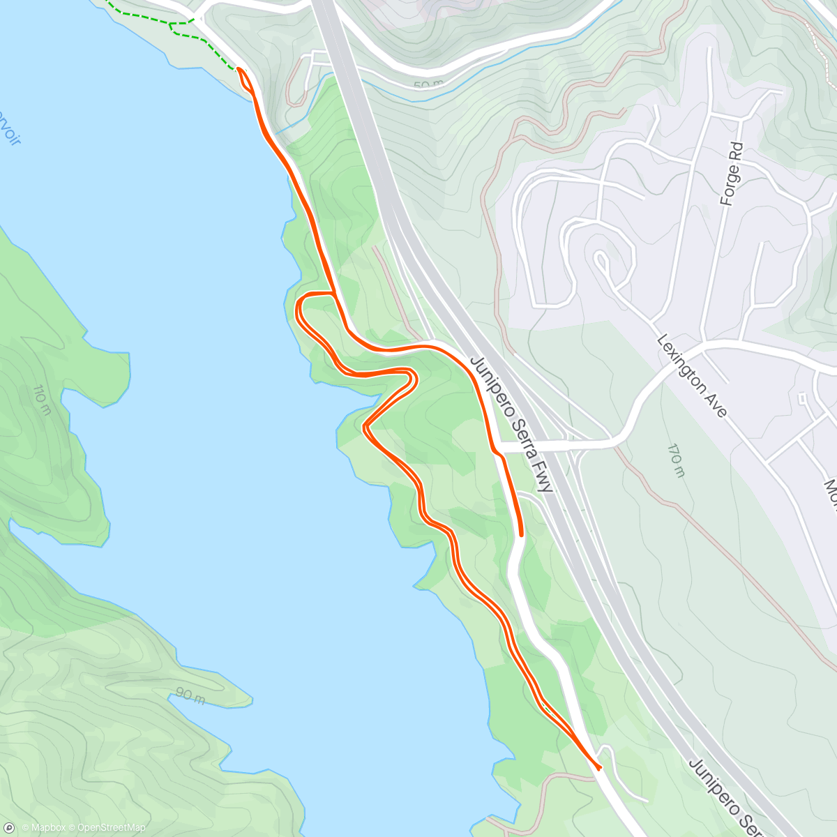Mapa da atividade, Crystal Springs