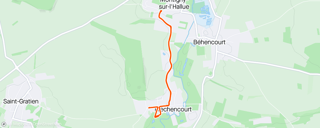 Map of the activity, Activ Trail de la Carolus